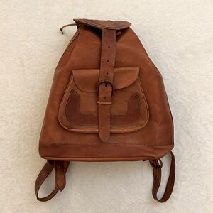 Vintage Handmade Leather Backpack